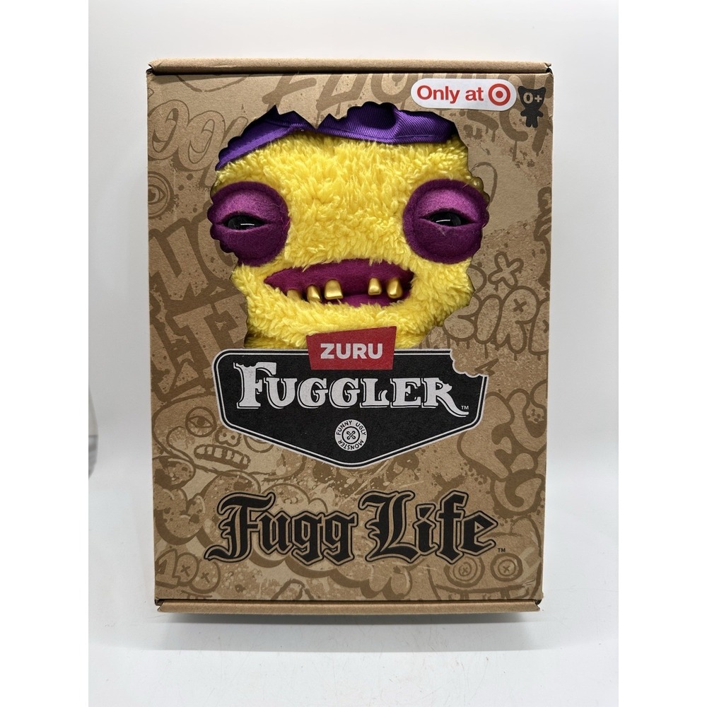 ZURU Fuggler Yellow Squidge Fugg Life Plush‎ Target Exclusive Monster New in Box